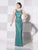 Cameron Blake by Mon Cheri - Bateau Neckline Long Evening Gown 115604 in Green