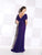 Cameron Blake - V Neck Long Gown with Shawl 115606