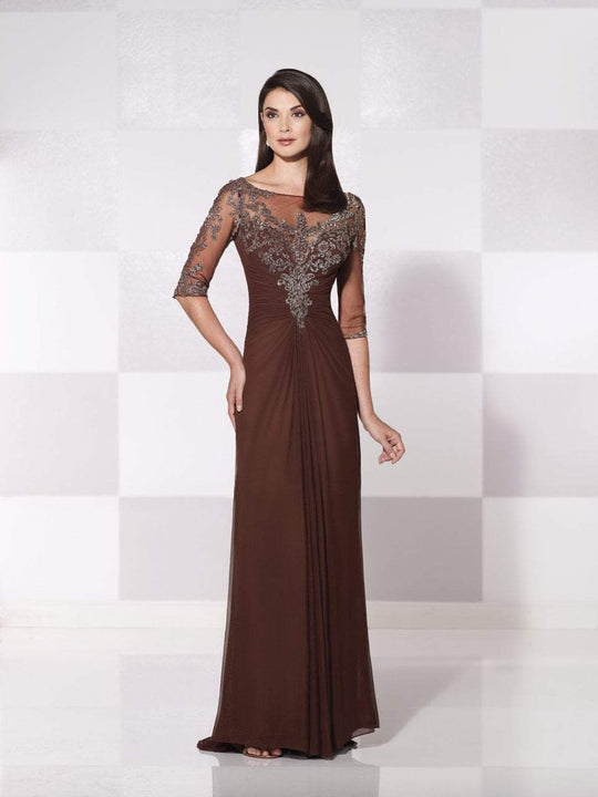 Cameron Blake by Mon Cheri - 115607W Dress in Brown