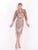 Social Occasions - Two-Piece Straight Across Neck - 115857 Dress in Brown
