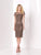 Social Occasions by Mon Cheri - Knee Length Dress with Detailed Cording in Brown