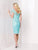 Social Occasions by Mon Cheri - 115869 Illusion Scoop Soutache Sheath Dress in Green