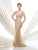 Mon Cheri 115D73 Sleeveless A-line Dress - 1 pc Champagne In Size 8 Available In Champagne