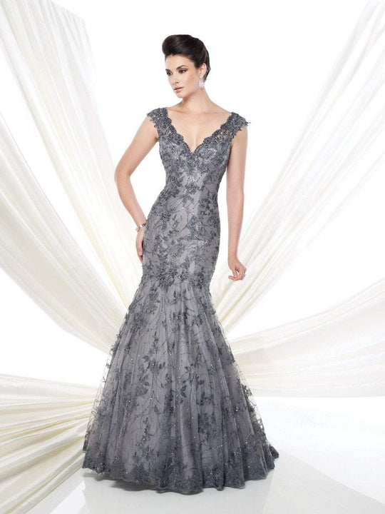 Ivonne D by Mon Cheri - 115D76W Dress in Gray