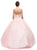 Dancing Queen - 1160 Embellished Illusion Jewel Neckline Quinceanera Ball Gown