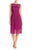 Adrianna Papell - 15250960 Bateau Neck Flare Lace Dress in Red