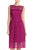 Adrianna Papell - 15250960 Bateau Neck Flare Lace Dress in Red