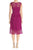 Adrianna Papell - 15250960 Bateau Neck Flare Lace Dress in Red