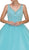Dancing Queen - 1161 V-Neck Beaded Lace Quinceanera Ball Gown