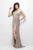 Primavera Couture - 1161 Strapless Two-Toned Sequined Gown in Neutral