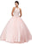 Dancing Queen - 1164 Sleeveless Jewel Embellished Quinceanera Ball Gown In Pink