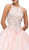 Dancing Queen - 1164 Sleeveless Jewel Embellished Quinceanera Ball Gown In Pink