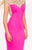 Ashley Lauren - 1165 Beaded Illusion Back Jersey Evening Dress in Pink