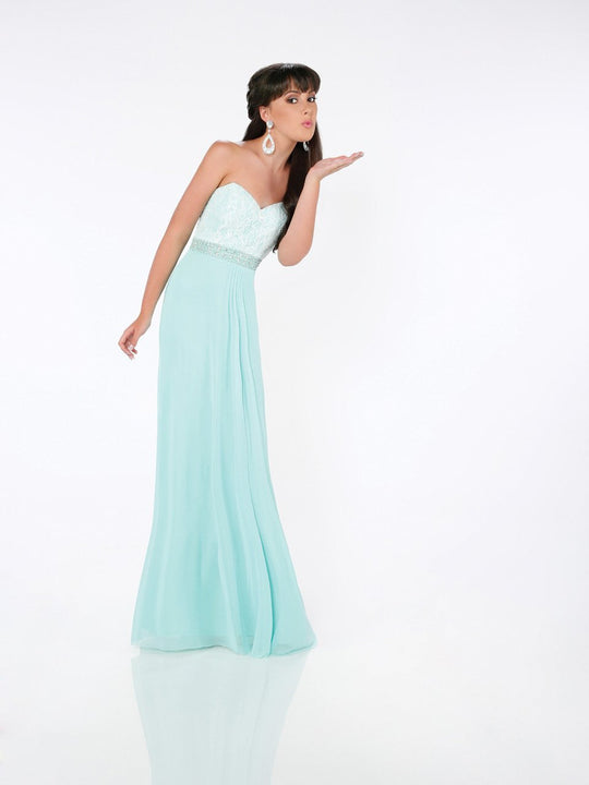 La Gala Prom by Mon Cheri - 116574 Long Dress In Mint