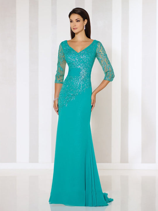 Cameron Blake by Mon Cheri - Dress 116651 in Jade