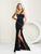 Paris Prom by Mon Cheri - 116711 Long Dress In Black Royal Blue