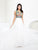 Paris Prom by Mon Cheri - 116724 Long Dress In White Multi-color