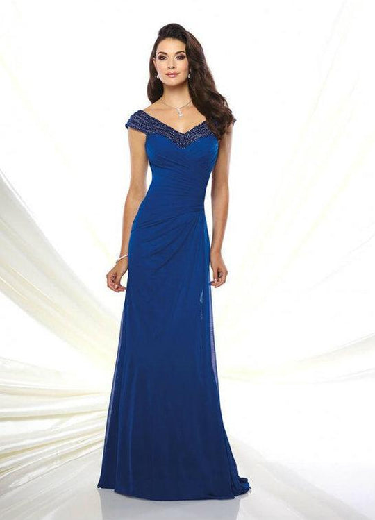 Montage by Mon Cheri - 116945W Dress in Blue