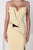 Asymmetrical Peplum Illusion Gown 2758