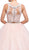 Dancing Queen - 1170 Lace Halter Evening Gown in Pink