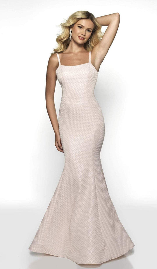 Blush by Alexia Designs - 11704 Sleeveless Lattice Mermaid Gown In Pink