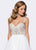 Ashley Lauren - 1170 Beaded Bustier Evening Dress in White