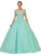 Dancing Queen - 1171 Lavishly Ornate Basque Ballgown In Green