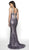 Blush by Alexia Designs - 11728 Sequined Cutout Mermaid Gown In Purple