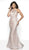 Blush by Alexia Designs - 11736 Sequined Halter Trumpet Dress In Pink