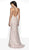 Blush by Alexia Designs - 11736 Sequined Halter Trumpet Dress In Pink