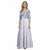 Alex Evenings - Square Neck Pleated Dress with Jacket 117387 in Silver