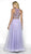 Blush by Alexia Designs - 11746 Two Piece Beaded Tulle Ballgown In Purple