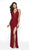 Blush by Alexia Designs - 11753 Beaded Deep Halter V-neck Dress