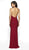 Blush by Alexia Designs - 11753 Beaded Deep Halter V-neck Dress