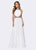 Ashley Lauren - 1175 A-Line Halter Evening Dress in White