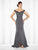 Cameron Blake - 117602 A-Line Gown in Gray