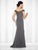 Cameron Blake - 117602 A-Line Gown in Gray