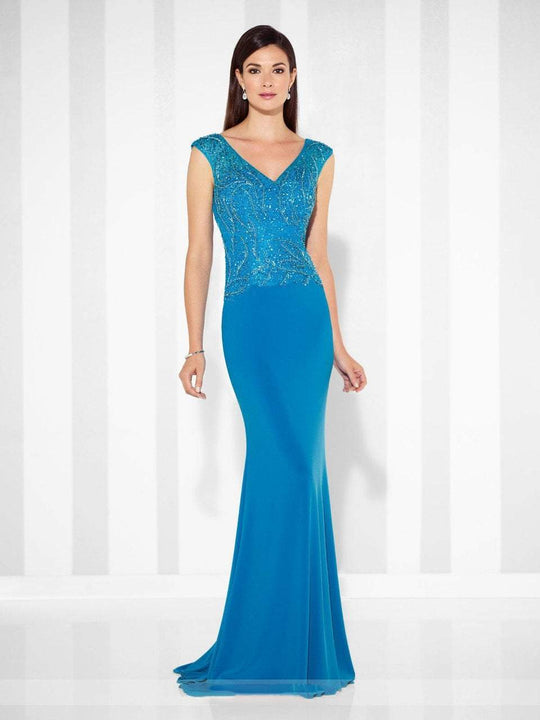 Cameron Blake - 117605 Fit And Flare Gown in Green