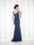 Cameron Blake - 117607 Fit And Flare Gown in Blue