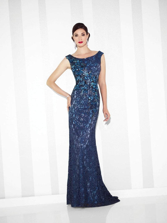 Cameron Blake - 117607 Fit And Flare Gown in Blue