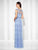 Allover Soft Lace Sheath Dress 117608 in Blue