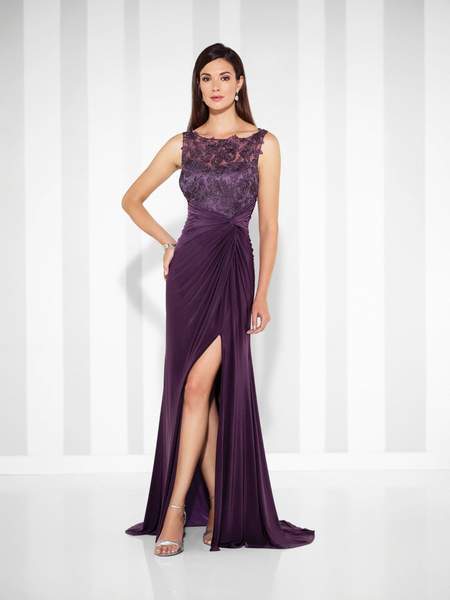 Mon Cheri - Cameron Blake - Fit And Flare Gown 117613 In Purple