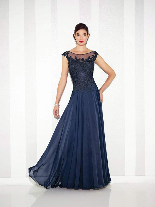 Cameron Blake - 117614 A-Line Gown in Blue