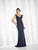 Mon Cheri - Fit And Flare Gown 117616 in Blue.