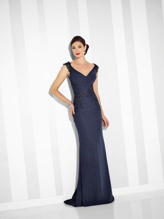 Cameron Blake - 117616 Fit And Flare Gown in Blue
