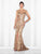 Cameron Blake - 117619 Fit And Flare Gown in Brown
