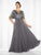 Cameron Blake - 117622 A-Line Gown in Gray