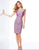 Social Occasions - Two-Piece Lace Shantung Bateau Neck Dress 117808