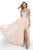 Blush by Alexia Designs - 11781 Beaded Tulle Chiffon A-line Dress In Pink
