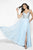Blush by Alexia Designs - 11781 Beaded Tulle Chiffon A-line Dress In Blue